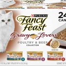 Purina Fancy Feast Gravy Wet Cat Food Variety Pack,  - 3 Ounce (Pack of 24)
