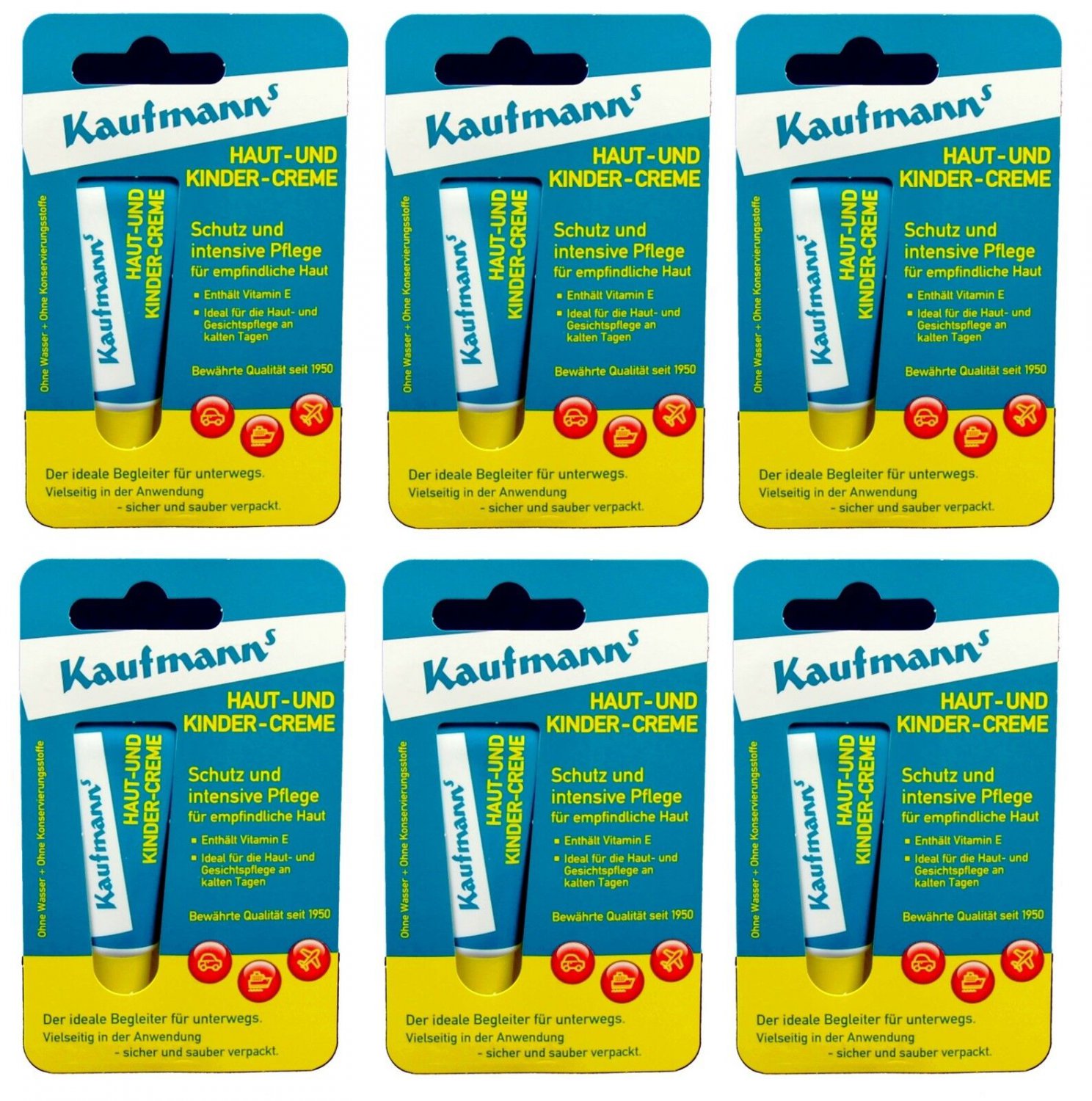 Kaufmann's skin and baby cream Tube 10 ml X 6 - Baby Care from Germany