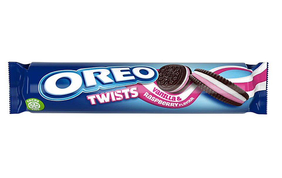 Oreo Twist Vanilla and Raspberry Cookies   157g - X- 16 packs From UK