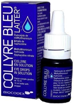 Original Laiter Collyre Bleu Eye Drops 10 Ml - French