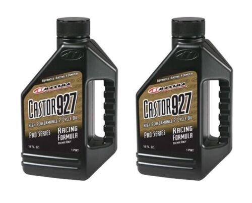 2  Pint of Maxima 23916 Castor 927 2-Stroke Racing Premix Oil - 16 oz. BottleX2