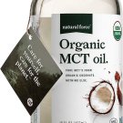 Natural Force Organic MCT Oil, Cold Pressed from Coconut Oil, 16 oz Glass Bottle