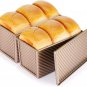 Loaf Pan with Lid Cover (2 Pack) for Baking Oven Sandwich Bread Toast