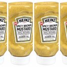 Heinz 100% Natural Spicy Brown Mustard 14 oz Bottle Pack of 4
