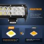 Vehicle Nilight 20Inch 126W Spot Flood Combo Led Light Bar 4PCS 4Inch 18W Spot LED Pods