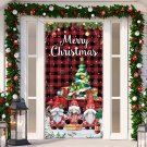 2 days to you-Christmas Door Cover-  Gnome Door Cover Xmas Red Truck Buffalo Plaid
