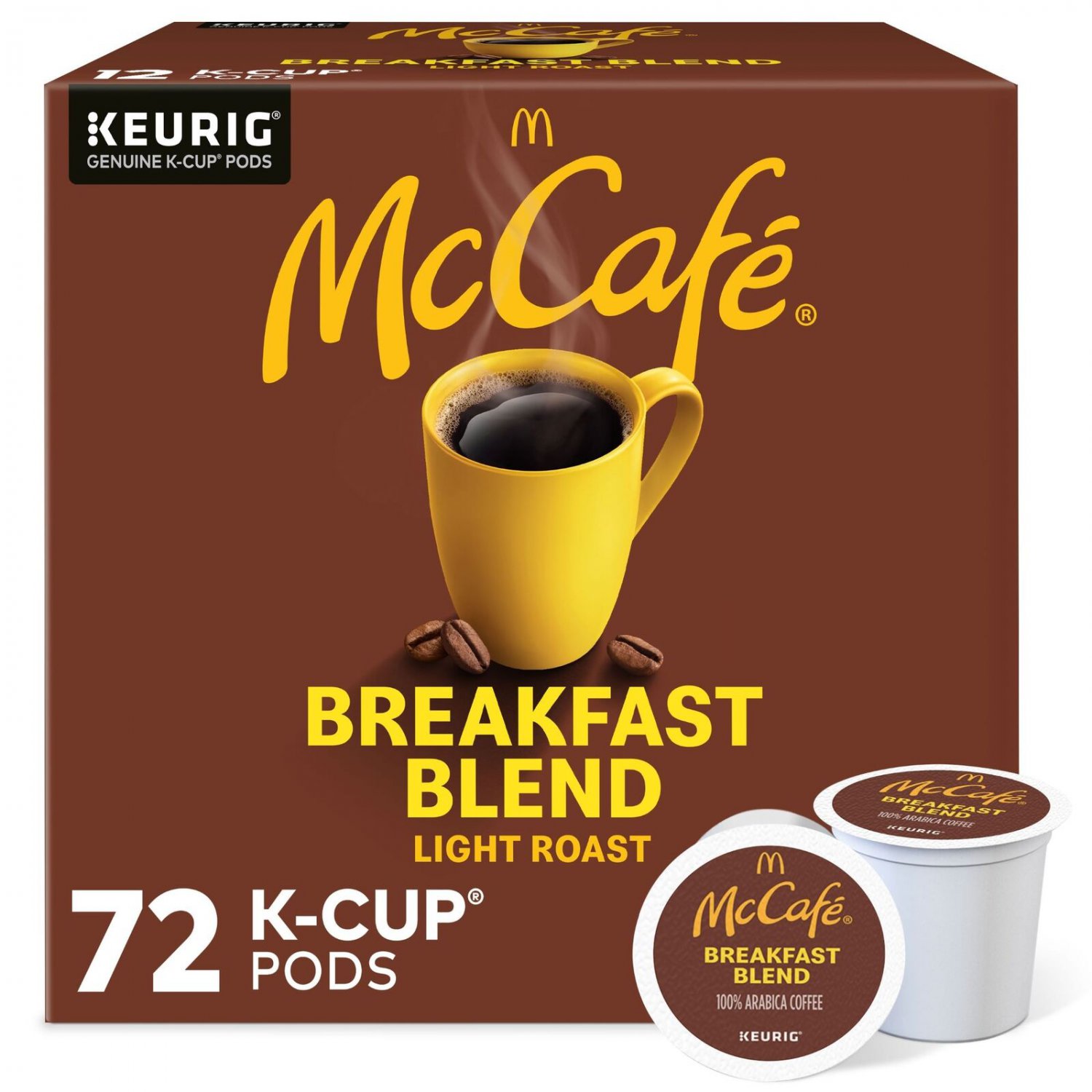 McCafe, Breakfast Blend Coffee, Keurig Single Serve K-Cup Pods, 72 Count