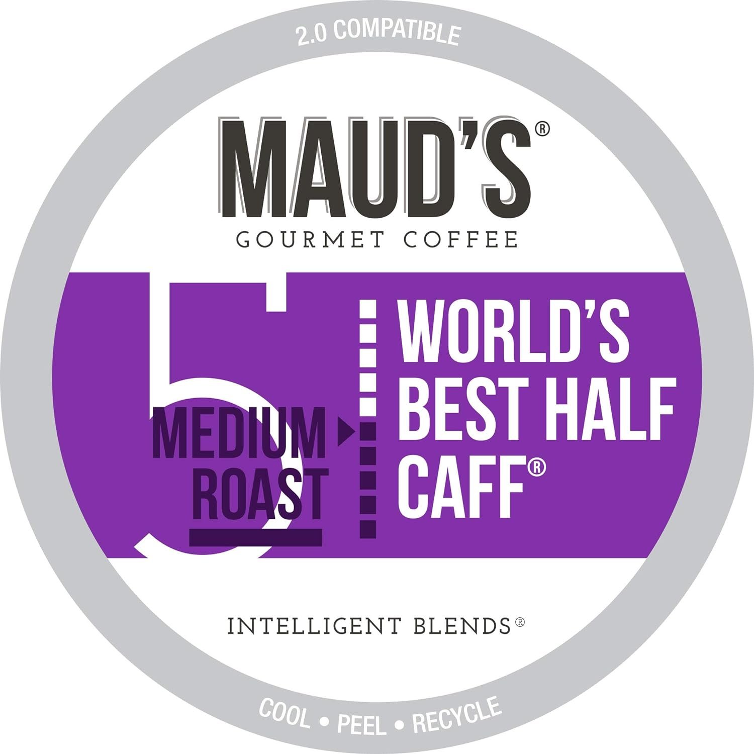 Maud's Half Caff Coffee World's Best Half Caff   Solar Energy Produced 24 or 100 Count