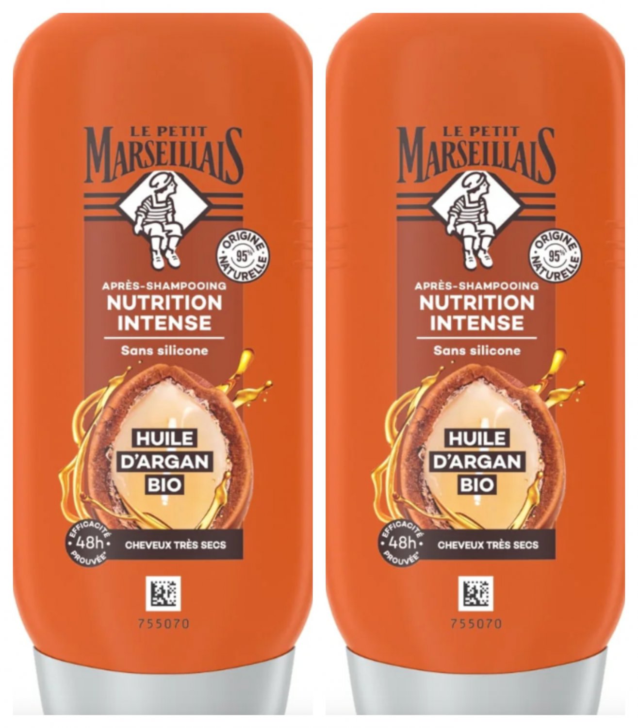 2X LE PETIT MARSEILLAIS Very Dry Hair Conditioner 200ml -J120  - From France
