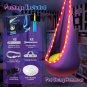 LFSMVT Light up Kids Pod Swing Seat, Kids Hanging Hammock Swing with LED