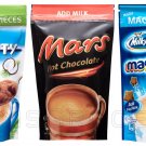 BOUNTY MILKY WAY MARS Hot Chocolate Powdered Drink (pack of 3) 140g From Europa