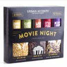 Gift- Urban Accents MOVIE NIGHT Popcorn Kernels and Popcorn Seasoning Variety Pack (set of 8) -