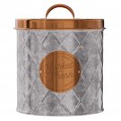 Amici Home 5AN865 Bristol Food Storage Canister Large Metal 140 oz Silver Copper Amici Home 5AN865 Bristol Food Storage Canister Large Metal 140 oz Silver Copper