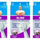 Mr. Clean Bliss Premium Latex Free Gloves Small 1 Pair Set of 3 - White Mr. Clean Bliss Premium Latex Free Gloves Small 1 Pair Set of 3 - White