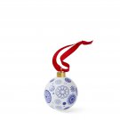 Spode Blue Italian Spokes Bauble, Made of Porcelain, Measures 2.6-Inch
