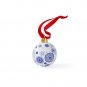 Spode Blue Italian Spokes Bauble, Made of Porcelain, Measures 2.6-Inch