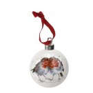 Royal Worcester Wrendale Designs Snuggled Together Bone China Bauble (Robin)