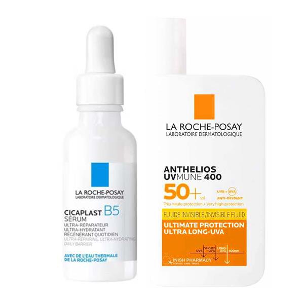 La Roche Posay Repair & Protect Bundle -Cicaplast Serum + Anthelios UVMUNE 400