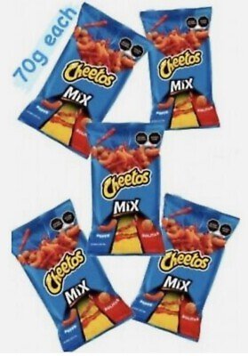 Cheetos Mix, Mexican chips Sabritas 5 BAGS, 90g EXP.DATE Always fresh