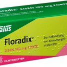 FLORADIX Iron 100 mg Forte Film-Coated Tablets Pack of 50 FLORADIX Iron 100 mg Forte Film-Coated Tablets Pack of 50