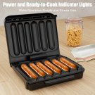 Electric Hot Dog Machine And Sausage Grill with Oil Drip Tray,