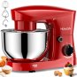 HOWORK Stand Mixer 10-Speed 5QT Electric Kitchen Mixer with Dishwasher-Safe Dough Hooks, Red