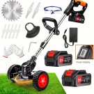 21V Electric Lawn Mower, Portable Cordless Weed Eater, Lithium Battery Powered, Grass String Tr 21V Electric Lawn Mower, Portable Cordless Weed Eater, Lithium Battery Powered, Grass String Tr