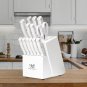 15pcs Knife Set with Sharpener Block - German Stainless Steel, Dishwasher Safe , From