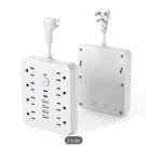 Power Strip Surge Protector with 8 AC Outlets, 4 USB & 2Type-C Ports | Multi Plug Outlet Power Strip Surge Protector with 8 AC Outlets, 4 USB & 2Type-C Ports | Multi Plug Outlet