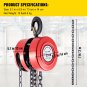 2 Ton   Red Iron Hand Chain Hoist, 7ft/2m Lift,