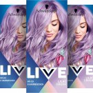 Schwarzkopf LIVE Pretty Pastels Semi-Permanent Hair Colour P120 Lilac Crush (3 x 142.5 ml), Schwarzkopf LIVE Pretty Pastels Semi-Permanent Hair Colour P120 Lilac Crush (3 x 142.5 ml),