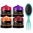 4 x Temporary Hair Color Wax – Natural, Long-Lasting, Easy-Wash Hair Dye for Instant Results –