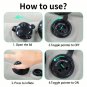 Plane  Upgraded Inflatable Travel Pillow - Premium Fleece Material,  Shipped from USA