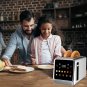Touch Screen Toaster 2 Slice, Stainless Steel Smart Digital Toasters With Memory Function,