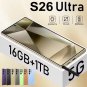 S26 Ultra NEW 7.3HD Global Edition Original Smart Dual Card 7800mAh Battery Facial Rec