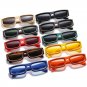 Fashion Rectangle Sunglasses Women Vintage Yellow Orange Eyewear Men Shades UV400