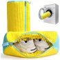 Durable Shoe Washing Machine Bag for All Shoe Types-Yellow with Blue Zipper,Ideal for Sneakers