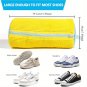 Durable Shoe Washing Machine Bag for All Shoe Types-Yellow with Blue Zipper,Ideal for Sneakers