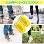 Durable Shoe Washing Machine Bag for All Shoe Types-Yellow with Blue Zipper,Ideal for Sneakers