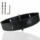 Hole Saw 8-inch Metal Hole Saw Kit Set Bi-Metal Hole Cutter Drill Bit with shaft Hole Saw 8-inch Metal Hole Saw Kit Set Bi-Metal Hole Cutter Drill Bit with shaft