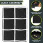 Puzzle Exercise Mat ½ in, EVA Interlocking Foam Floor Tiles for Home Gym,
