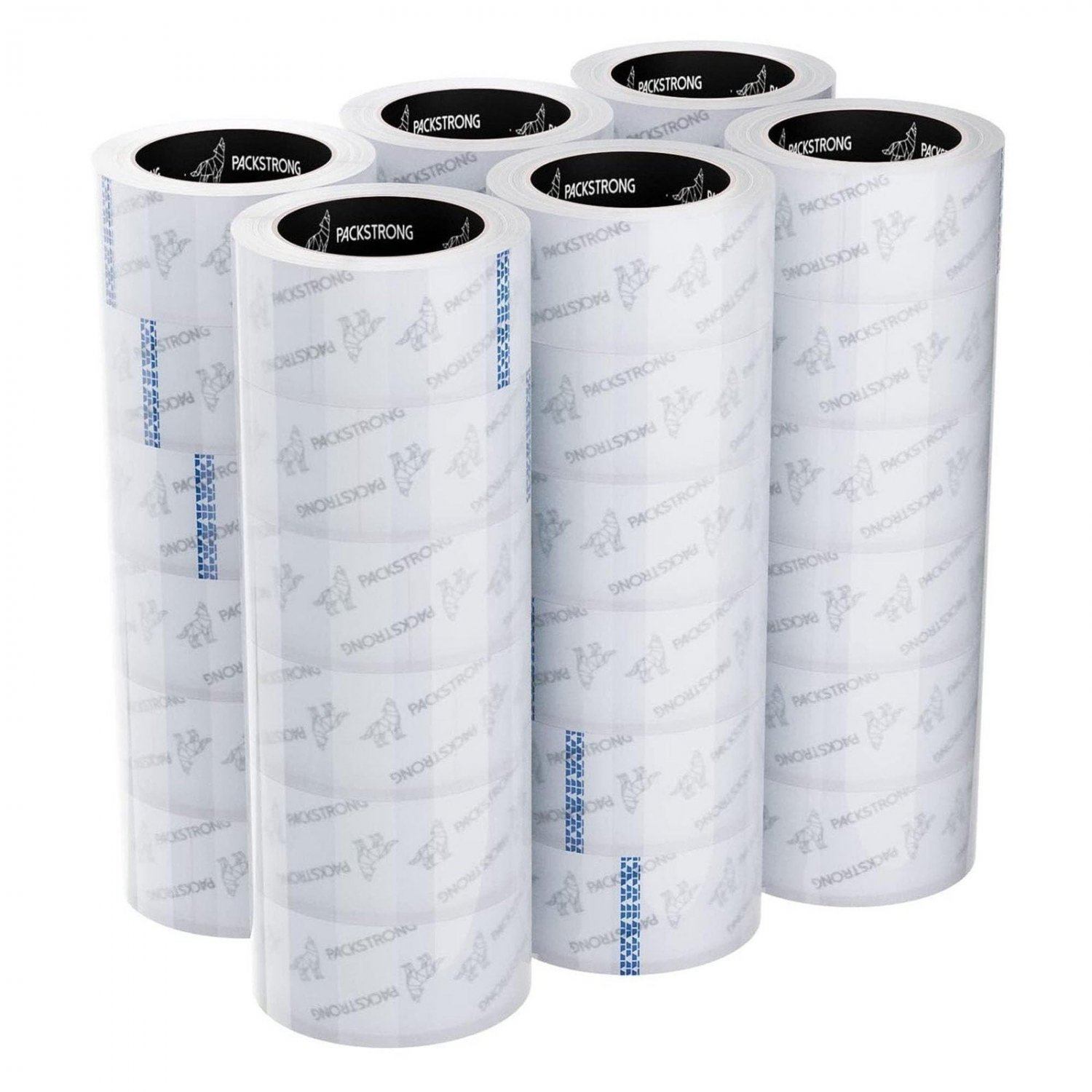 Industrial Grade Clear Packing Tape 36 Rolls - 110 Yards per Roll - 2" Wide x...