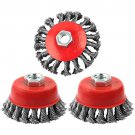 3 Pack Wire Wheel Brush for Angle Grinder, 4 Inch Angle Grinder Wire Wheel, Wire Wheels for 4 1 3 Pack Wire Wheel Brush for Angle Grinder, 4 Inch Angle Grinder Wire Wheel, Wire Wheels for 4 1