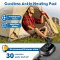 Adjustable Ankle Massager with Temperature Control and Vibration, a Wireless Heated Foot Massag