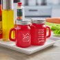 Salt and Pepper Shaker Set, 4oz - Decorative, Stainless Steel Lids, Patterned