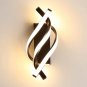 Modern Curved Spiral LED Wall Lamp Bedroom Living Room Corridor Light