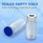20ml Glass Vials Sterile Self-Healing Injection Port Sealed Cap 10 Pack