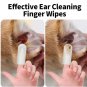 Pet Ear Cleaning Wipes Fingertips Cat Dog Ear Care Mite Removal 50 Pack