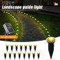 Solar LED Garden Pathway Light 15 30 LEDs 8 Modes Waterproof Outdoor Lawn Lamp Free Shipping