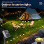 Solar LED Garden Pathway Light 15 30 LEDs 8 Modes Waterproof Outdoor Lawn Lamp Free Shipping